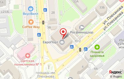 Интернет-магазин Б-Касса на площади Плеханова на карте