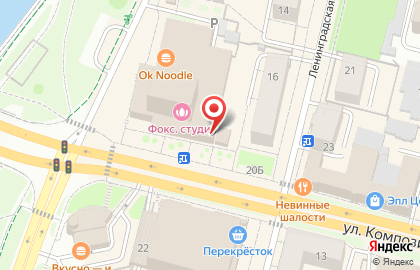 Продуктовый магазин на улице Композиторов Воробьёвых на карте