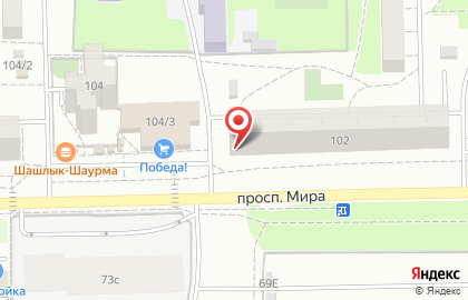 Магазин фруктов и овощей Акял-Фрутт в Советском округе на карте