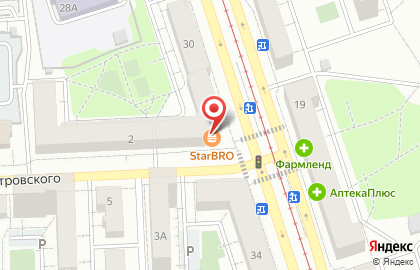 Доставка еды Пирог за часок на карте