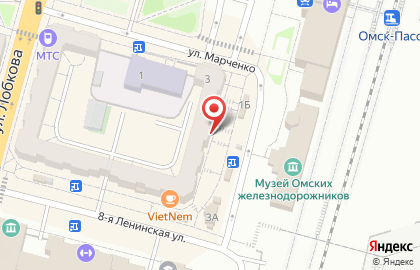 Кафе в Омске на карте