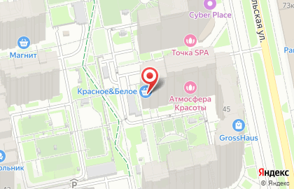 Магазин Красное & Белое на Библиотечной улице на карте