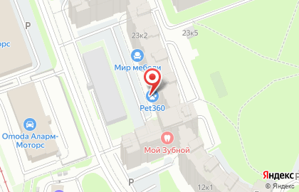 Зооотель Pet360 на Выборгском шоссе на карте