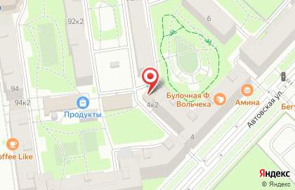 Магазин постельных принадлежностей на Автовской улице на карте