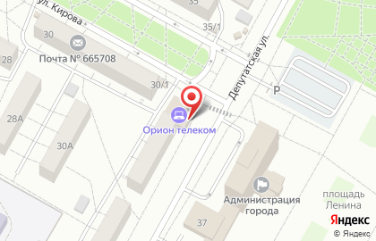 Интернет-провайдер Орион телеком на Депутатской улице на карте
