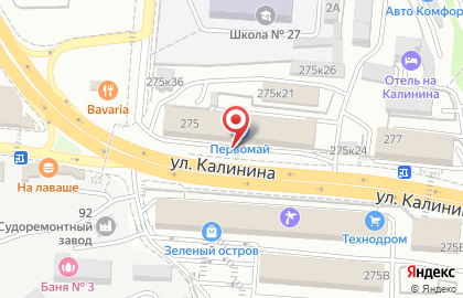 Парикмахерский магазин профессиональной косметики Парикмастер в Первомайском районе на карте