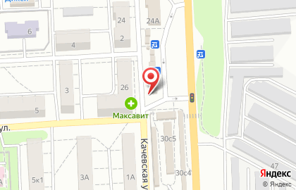 Киоск фастфудной продукции на Качевской улице на карте