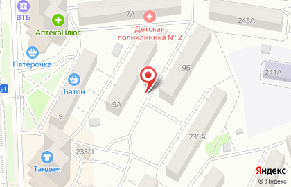 Офелия на улице Александра Матросова на карте