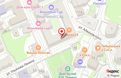 Беседка на улице Ульянова-Ленина на карте