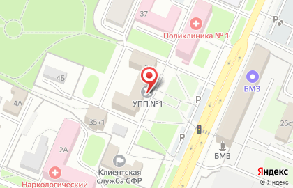 Отдел полиции №1 Управление МВД России по г. Брянску в Брянске на карте