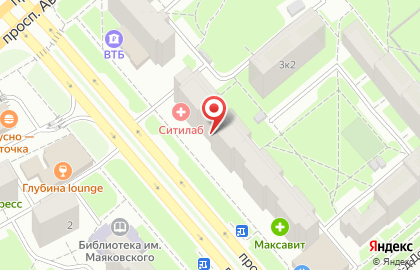 Ломбард Золотой ломбард на проспекте Машиностроителей на карте