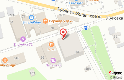 Салон красоты Dessange в Жуковке на карте