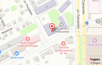 Магнитогорский технологический колледж им. В.П. Омельченко на улице Писарева, 2 на карте