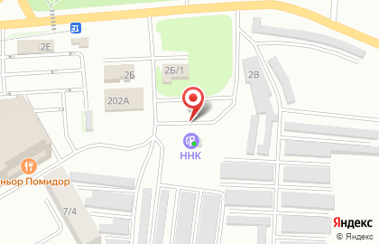 АЗС ННК в Железнодорожном районе на карте