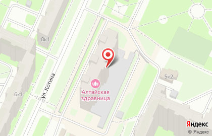 Ателье-мастерская С иголочки на улице Котина на карте