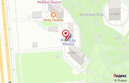 Зеленый бор, микрорайон, ЗАО Моспромстрой на карте