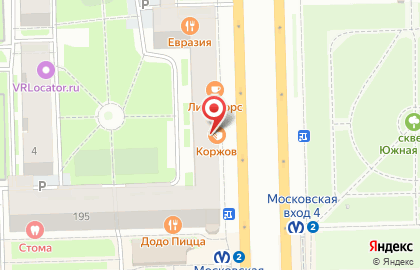 Пекарня-кондитерская Коржов на Московском проспекте на карте