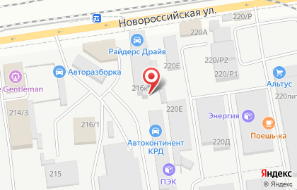 Транспортная компания GTD на Новороссийской улице на карте