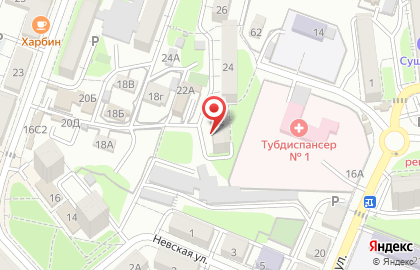 Мини-маркет Уссури в Первореченском районе на карте