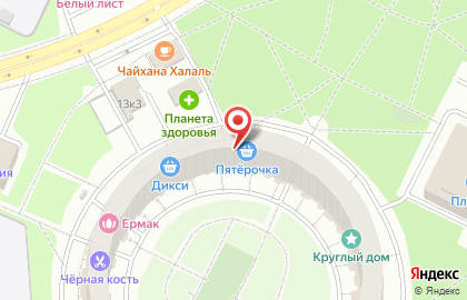 Супермаркет Пятёрочка в Москве на карте