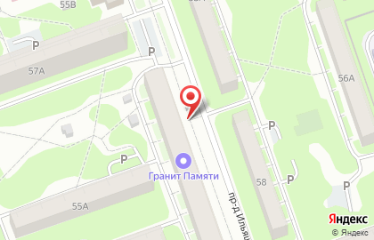 Растяпино на улице Терешковой на карте