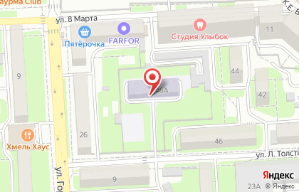 Детский сад №107 на улице Л.Толстого на карте