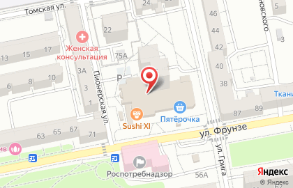Банкомат Банк Петрокоммерц, филиал в г. Калининграде на улице Фрунзе на карте