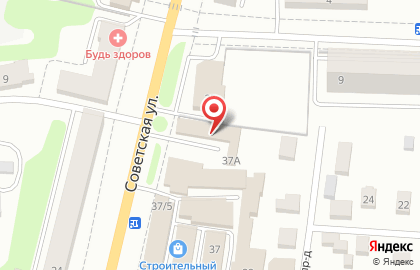 Торгово-монтажная компания Континент на Советской улице на карте