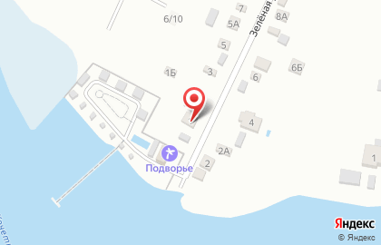 База отдыха Подворье на Зелёной улице на карте