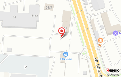 Южный на улице Шахтёров на карте