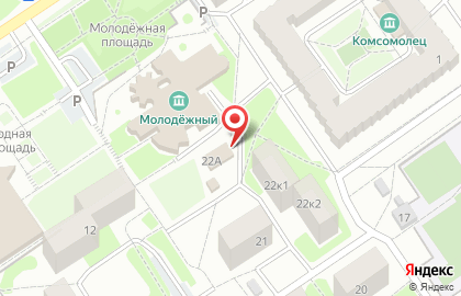 Продуктовый магазин в микрорайоне Макаренко на карте