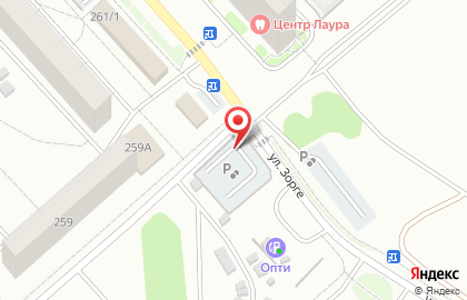 Автостоянка в Новосибирске на карте