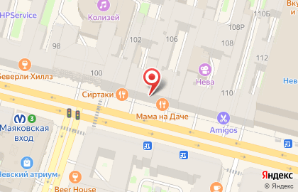 Хостел Друзья в Санкт-Петербурге на карте