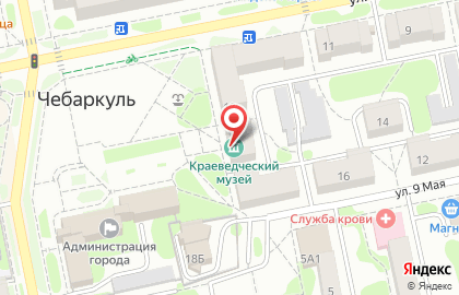 Городской краеведческий музей на улице 9 Мая на карте