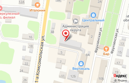 Магазин Fix Price на 1-ой Комсомольской улице на карте