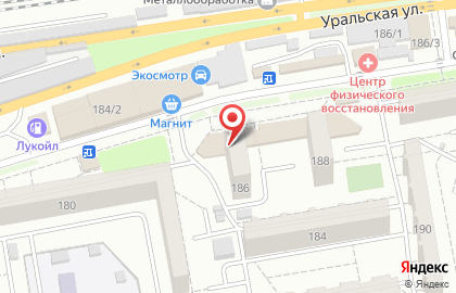 Отделение почтовой связи Почта России на Уральской улице на карте