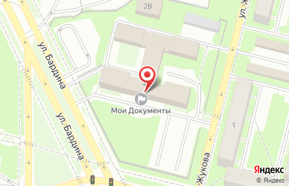Многофункциональный центр предоставления государственных услуг Мои документы на улице Жукова на карте