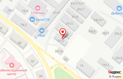 Автомагазин Автолекарь на Транспортной улице на карте