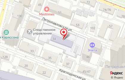 Детский сад №131 на Петропавловской улице на карте