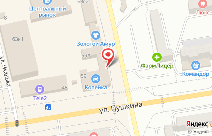 Магазин автозапчастей на улице Тараса Шевченко на карте