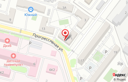 Аптека Фармация на Прогрессивной улице на карте