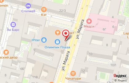 Райффайзенбанк на метро Маяковская на карте
