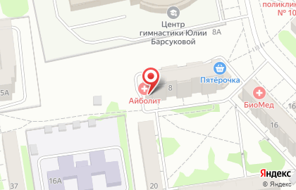 Медицинский центр Айболит на улице Сыртлановой на карте