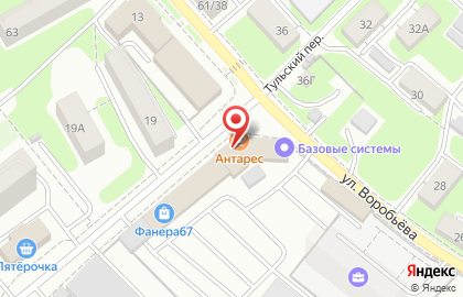 Мебельный магазин Ами-мебель на улице Воробьёва на карте