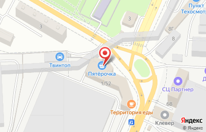 Супермаркет Пятёрочка на улице 50-летия Ростсельмаша на карте