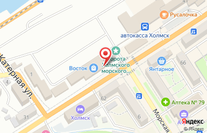 Продуктовый магазин на Советской улице на карте