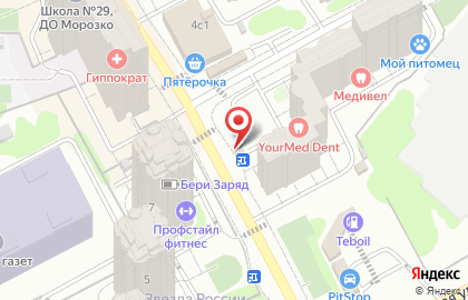 Магазин продуктов в Москве на карте