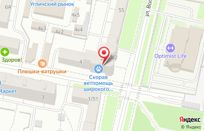 Салон красоты Элементаль на улице Володарского на карте