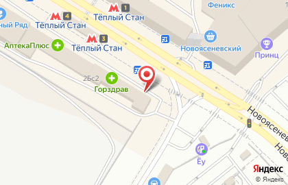 Киоск фастфудной продукции Бургер Шав на Новоясеневском проспекте на карте