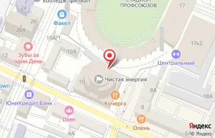 Ангары от компании ЯНА на улице Комиссаржевской на карте